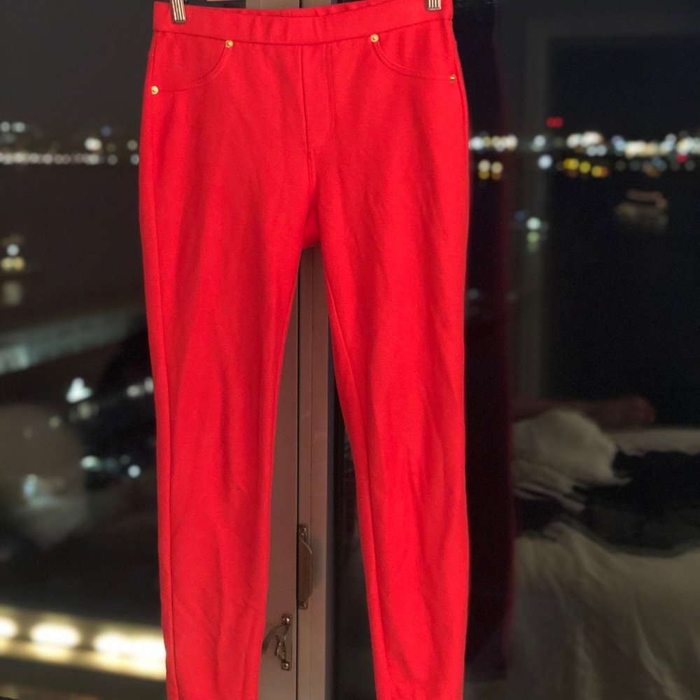 Coral Michael Kors pull-on leggings